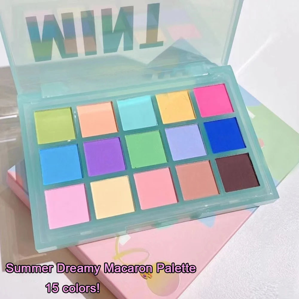 15 Shades Eyeshadow Makeup Palette Shimmer Matte Metallic High Pigmented Neutral Bold Waterproof Eyes Shadow Make Up Set