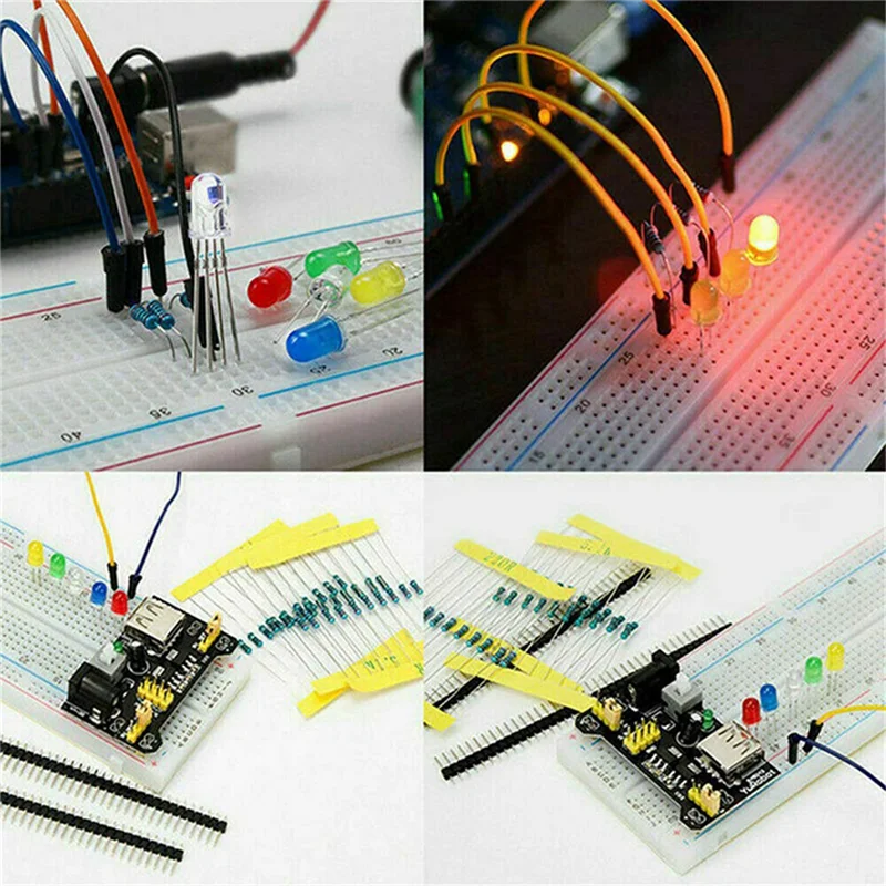 -A89Z 1818PCS DIY Electronics Components Kit Assortment Resistors LED Triode Capacitors Diodes PCB Potentiometer Resistanc