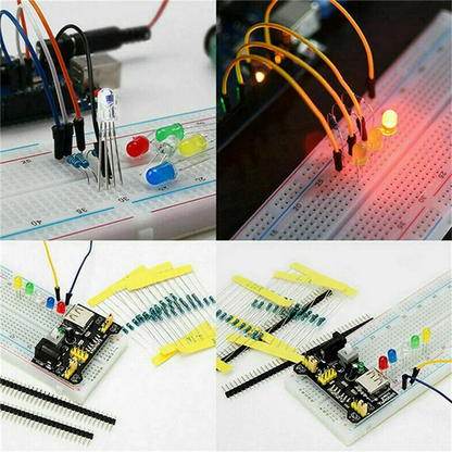 -A89Z 1818PCS DIY Electronics Components Kit Assortment Resistors LED Triode Capacitors Diodes PCB Potentiometer Resistanc