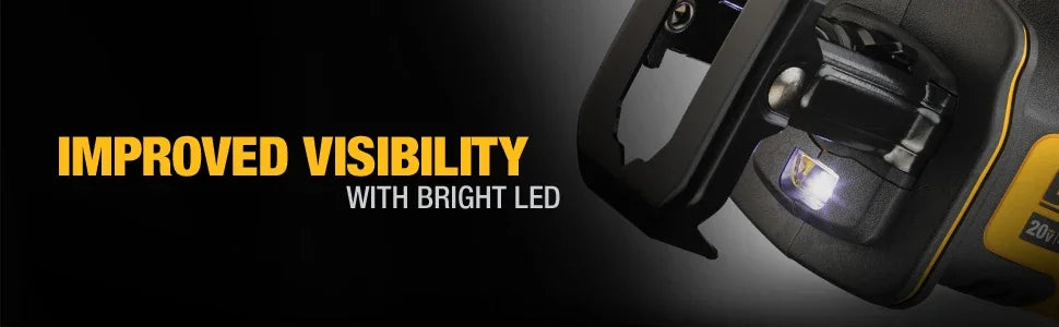 DEWALT DCS369 20V Reciprocating Saw,One-Handed,Cordless,The Multi - Tasking Powerhouse for Swift Wood,Metal & Pipe Cutting