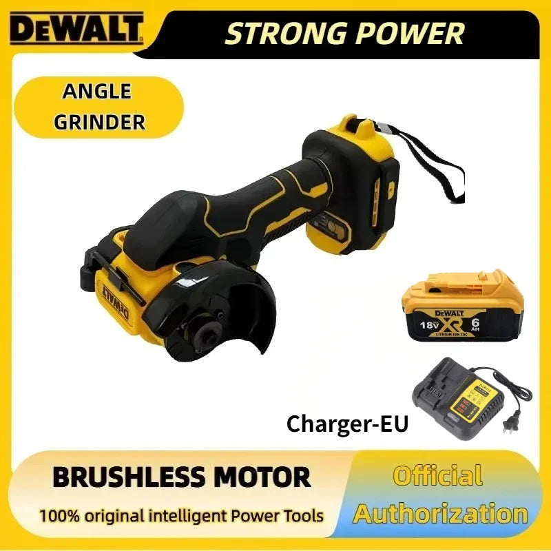 DEWALT  3 Inch Mini Polishing Grinding Cordless Angle Grinder Machine Electric Cutting Power Tools For DEWALT 20V 18V Battery