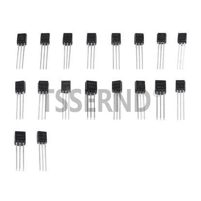 Transistor Assorted Kit TO-92 18kinds*10pcs=180pcs 2N2222 S9013 S9014 S9015 S9018 S8050 S8550 5551 5401 2N3904 2N3906 C1815