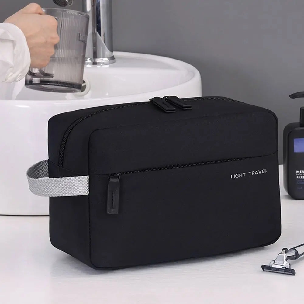 3-in-1 Travel Toiletry Bag Oxford Cloth Lightweight Waterproof Shaving Bag Handheld Makeup Bag Makeup Organizer Business