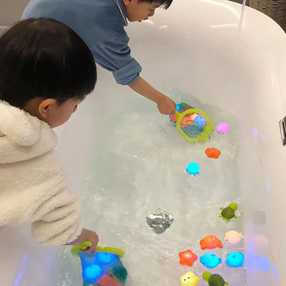 Children Bath Toys Indoor And Outdoor Swimming Pool Beach Parent-child Interactive Catch Fish Game Toys Water Floating Fish Toys