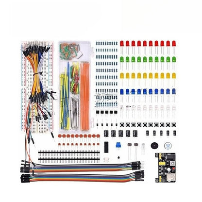 Electronic Components Electrolytic Capacitor Resistor, LED 830 Hole Breadboard Kit, UNO R Component Pack, Beginner Start