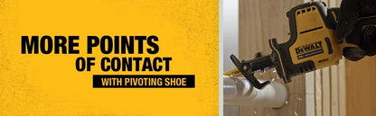 DEWALT DCS369 20V Reciprocating Saw,One-Handed,Cordless,The Multi - Tasking Powerhouse for Swift Wood,Metal & Pipe Cutting
