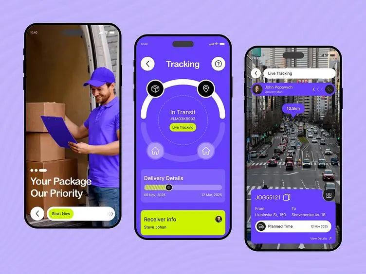 On Demand Parcel Delivery Software with Real-Time Tracking, Route Optimization and Delivery Management Features