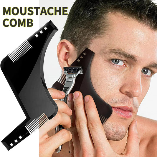 Beard Comb Sideburns Styling Comb Ribbon Brush Trimming Template Beard Styling Comb Makeup Comb Use With Beard Trimmer Or Razor