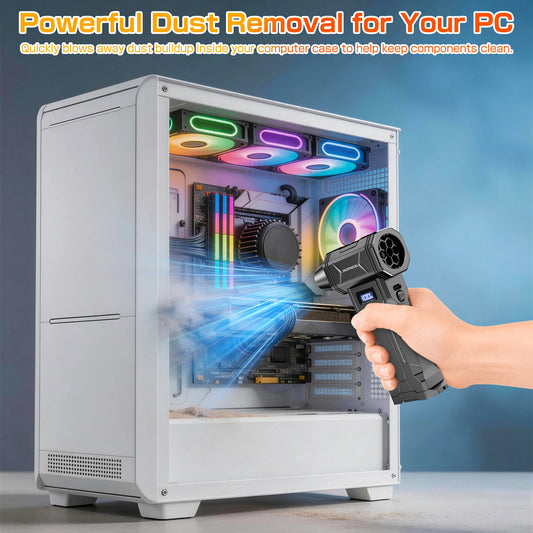 Blower Car Vacuum Cleaner Turbo Fan Violent Jet Fan Cleaning Blowing Tools Auto Dust Collector Portable Air Duster Hair Dryer