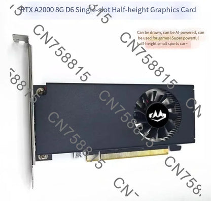 Single-slot Half-height Compact Card,，Support DLSS Ray Tracing Technology. A2000 8GB Graphics Card