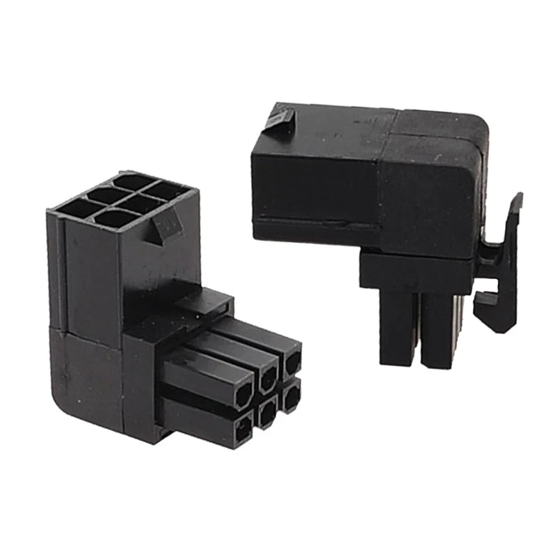 Highly Accuracy 90° Graphics Card Elbow 90Degree Angle 6pin Connectors Graphics Card Elbow Positive Direction Connectors