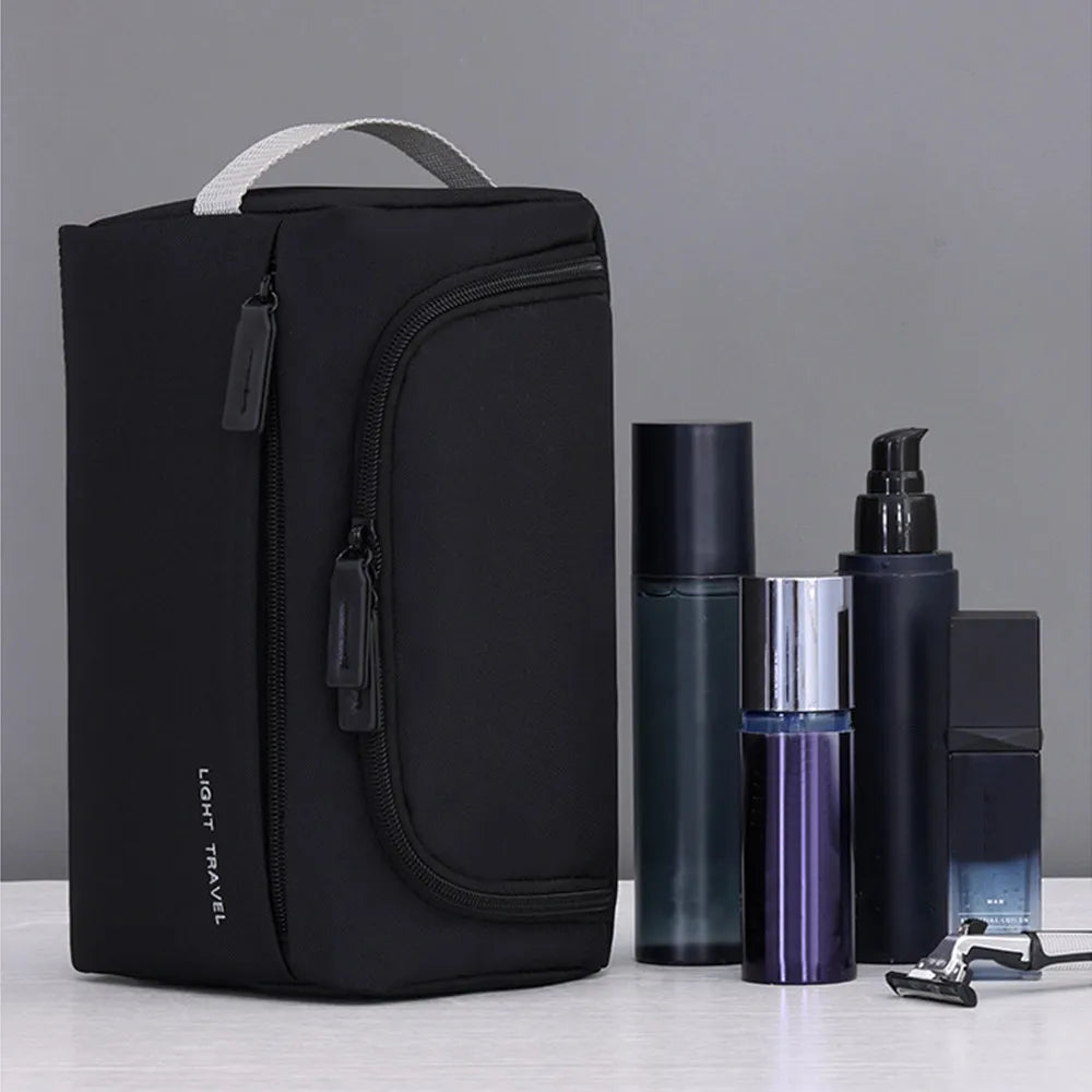 3-in-1 Travel Toiletry Bag Oxford Cloth Lightweight Waterproof Shaving Bag Handheld Makeup Bag Makeup Organizer Business