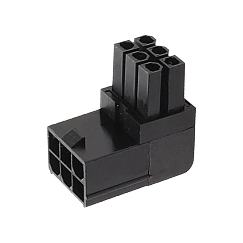 Highly Accuracy 90° Graphics Card Elbow 90Degree Angle 6pin Connectors Graphics Card Elbow Positive Direction Connectors