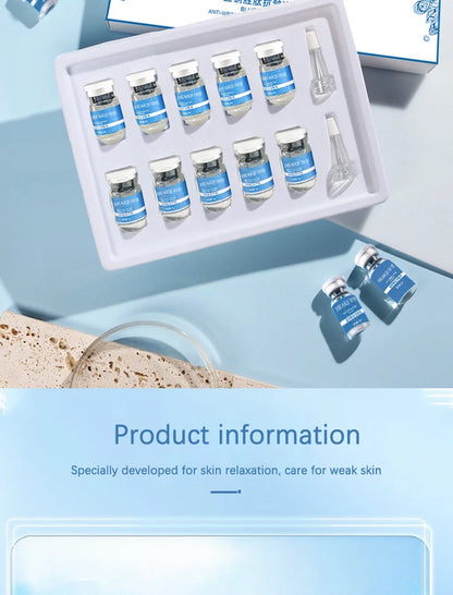Blue Copper Peptide Freeze-Dried Powder GHK-Cu Essence Deep Hydration Firming Restore Skin Elasticity Rejuvenating SkinCare