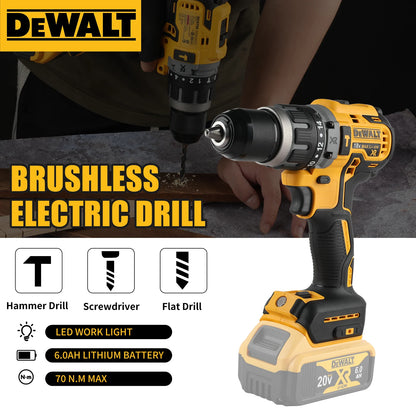 Dewalt 2000RPM Cordless Electric Drill Brushless Driver Adjustable Speed Impact Hand Drill Rechargeable Power Tools DCD796