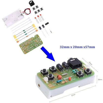 DIY Electronic Kit FM Stereo Radio Module 76-108MHz Wireless Transmitter Receiver Circuit PCB Board Soldering Practice Project