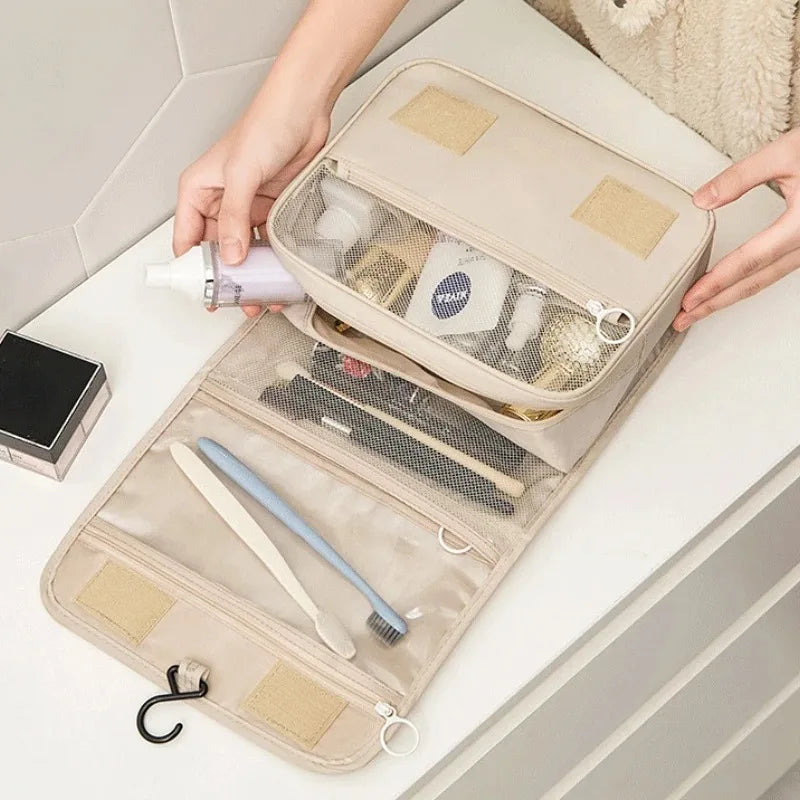 Travel Makeup Bag High Capacity Toiletries Storage Pouch Travel Make Up Organizer Waterproof Beauty Bag Bathroom Wash Bag