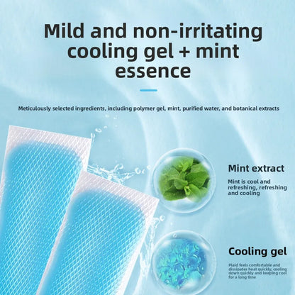 Summer Cooling Gel Patches Ice Cold Stickers Heatstroke Relief Cooling Pads Adults Portable Phone Heat Dissipation Cool Patches
