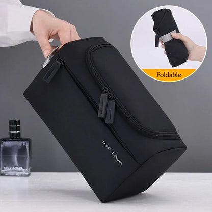 3-in-1 Travel Toiletry Bag Oxford Cloth Lightweight Waterproof Shaving Bag Handheld Makeup Bag Makeup Organizer Business