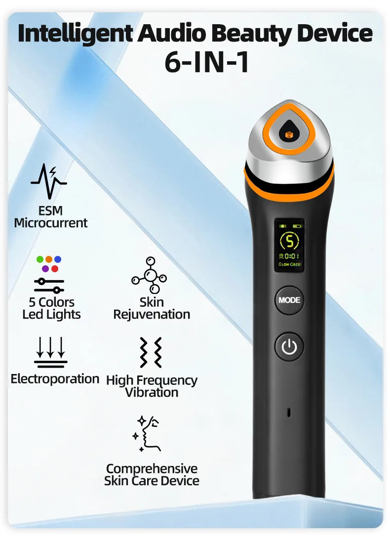 Ager Booster Pro Lifting Face Neck Therapy Device, Anti-Aging Skin Tightening Massager for Pore Refining Skincare Absorption