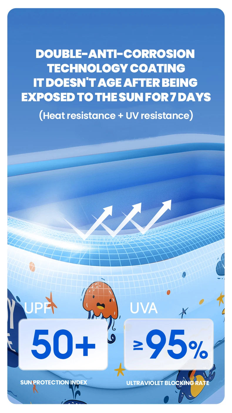 Inflatable Swimming Pool Large Size Indoor Outdoor Folding Pool Family Adult Baby Party Removable Swimming Pools for Children