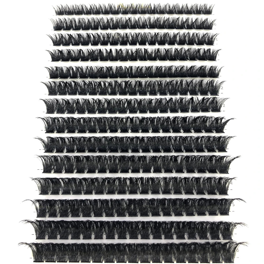 AMSDCN 100/280 clusters 30D 40D 60D 80D curly eyelashes naturally soft DIY makeup false eyelashes