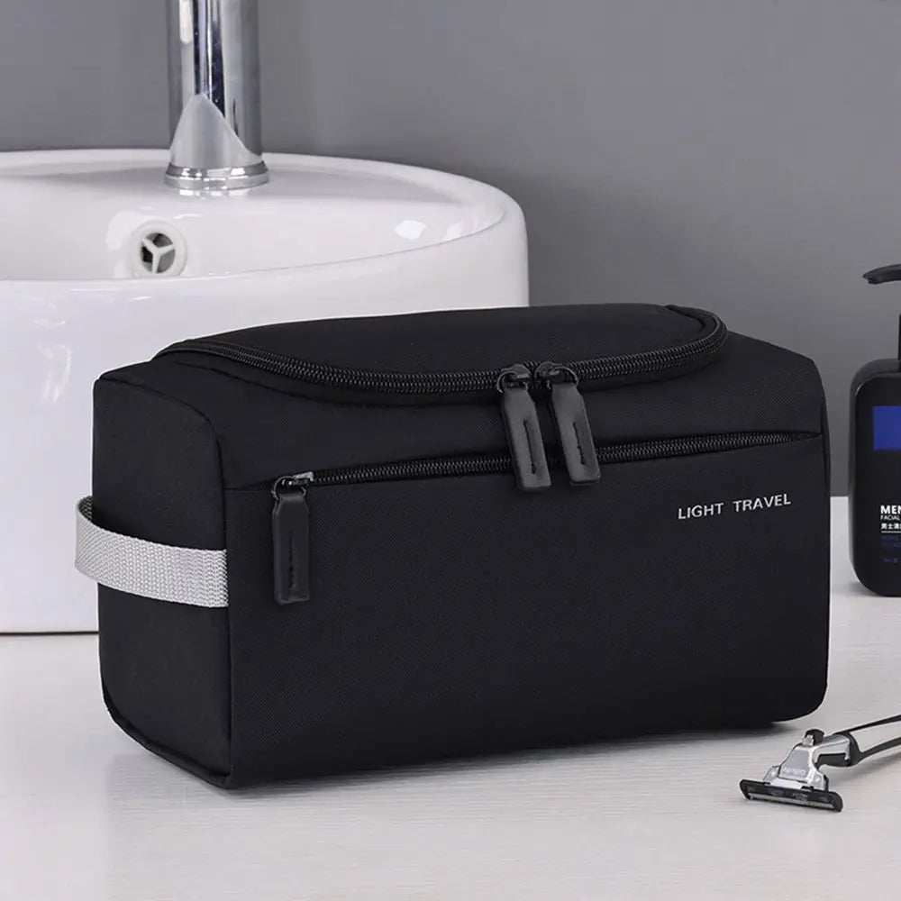 3-in-1 Travel Toiletry Bag Oxford Cloth Lightweight Waterproof Shaving Bag Handheld Makeup Bag Makeup Organizer Business