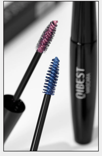 Glitter Diamond Mascara Waterproof Smudge-Proof Volumizing Lengthening Sparkling Snowflake Flake Clump-Free Lasting Party Makeup