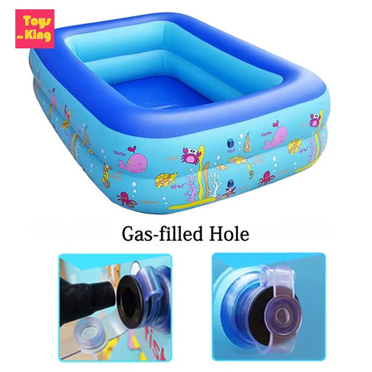 Inflatable Swimming Pool Large Family Pool Thicken Rectangle Framed Children Swimming Pool Summer Outdoor Pool Baby Bathtub Toys