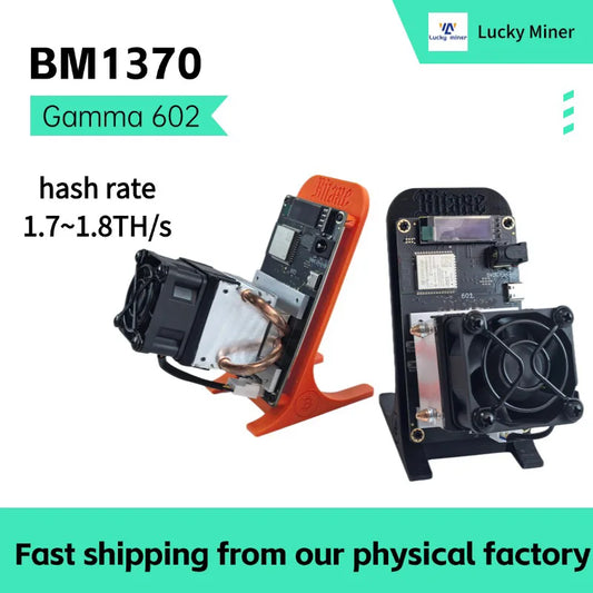 Gamma 602 Bitcoin Solo Mining Machine 1.7~1.8TH/s Open Source Lottery Miner Includes one Antminer BM1370 chip