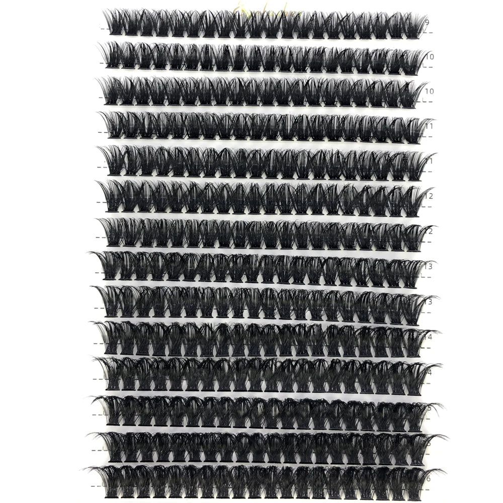AMSDCN 100/280 clusters 30D 40D 60D 80D curly eyelashes naturally soft DIY makeup false eyelashes