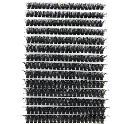AMSDCN 100/280 clusters 30D 40D 60D 80D curly eyelashes naturally soft DIY makeup false eyelashes