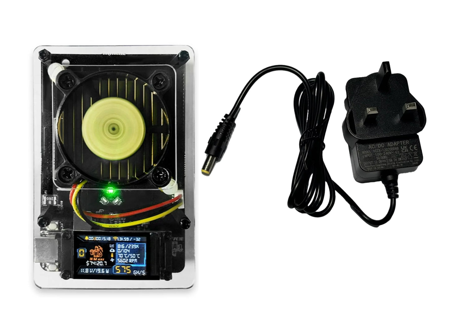 Bitcoins NMMiner NMAxe  Official Ultra BM1366 ASIC Chip Solo Lottery Miner 500Gh/s Fully Open-source Home Use with Display