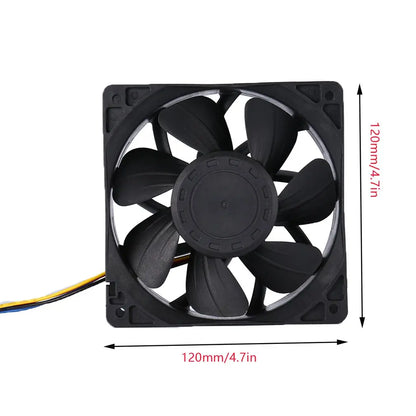 2026 Hot Miner Cooling Fan For Antminer Bitmain S7 S9 4-Pin Connector Brushless Replacement DC 12V 5.0A Cooler Fan Low Noise