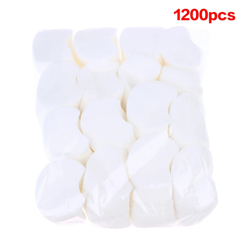 Bulk Pack Disposable Makeup Cotton Pads 60/300/600/1200Pcs Soft Pearl Notched Design Facial Cleansing Remover Pads Cosmetic Tool