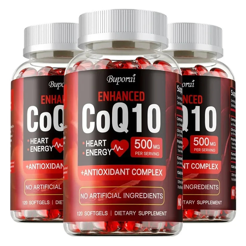 CoQ10 Supplement - Antioxidant, Promotes Blood Circulation, Heart Health and Energy Production, and Enhances Immunity