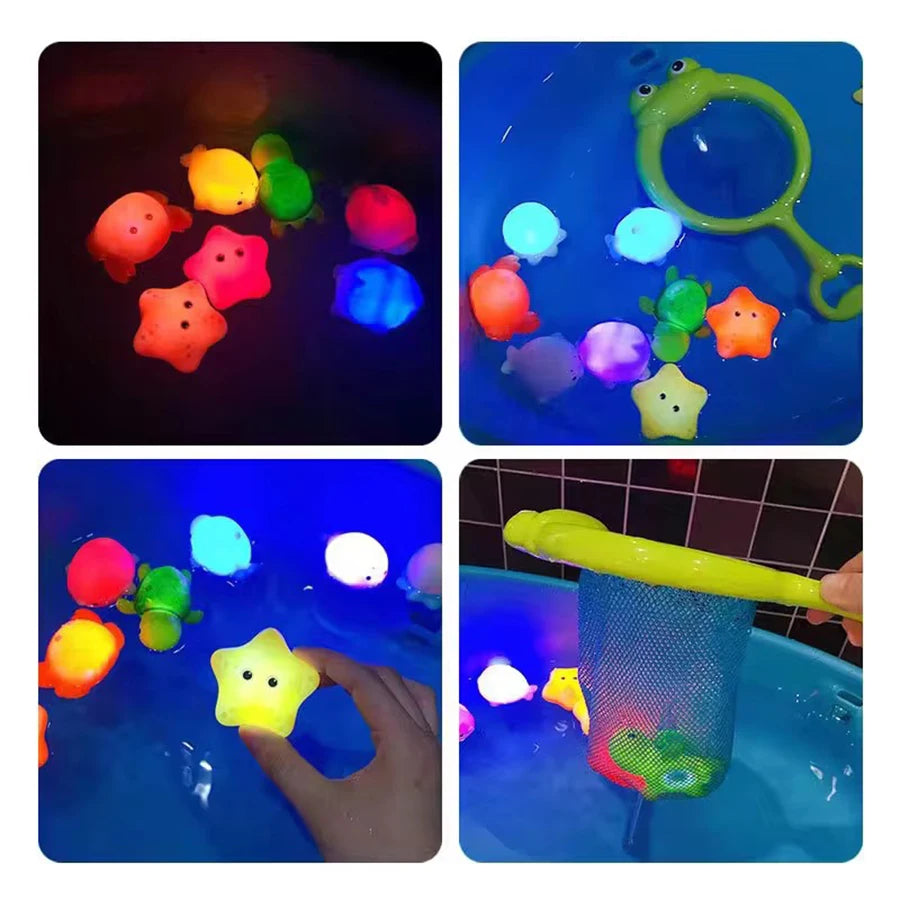 Children Bath Toys Indoor And Outdoor Swimming Pool Beach Parent-child Interactive Catch Fish Game Toys Water Floating Fish Toys