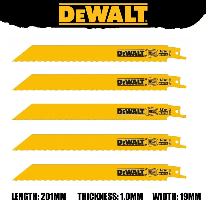 DEWALT Original Bi-Metal Reciprocating Saw Blades Sturdy Durable Tools Accessories DW4808 DW4802 DW4812 DW4813 DWA4186