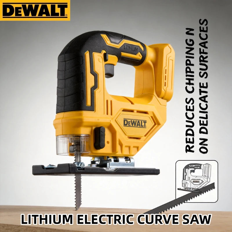 DewaltBrushless Curve Saw 20V Cordless Electric Jig Saw Portable Multifunction Adjustable Woodworking Power Tool（only machine）