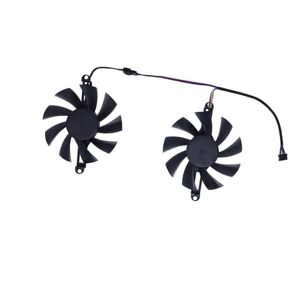 Graphics Cooler Video Card Fan For 51risc RX6600M RX580 8G,For 51RISC RX590 590 GME 8GB Gaming,2Pcs/Set,XY-D09015B