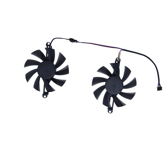 Graphics Cooler Video Card Fan For 51risc RX6600M RX580 8G,For 51RISC RX590 590 GME 8GB Gaming,2Pcs/Set,XY-D09015B