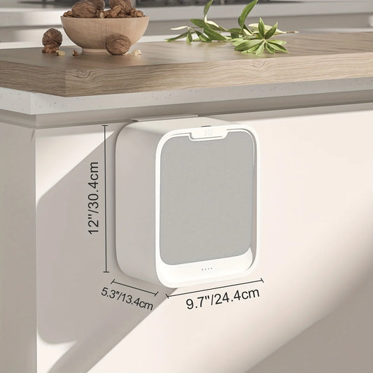Hanging Trash Can,Motion Sensor Waste Bin Wall Mounted Smart Sensor Trash Bin with Lid for Kitchen Cabinet Door Under Sink
