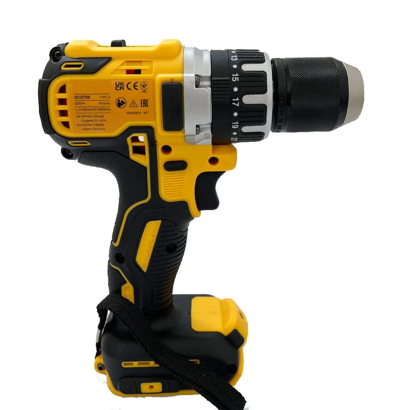 Dewalt DCD796 Cordless Brushless Impact Drill Brushless Drill Multifunctional Rechargeable Portable 18V Battery Power Tools