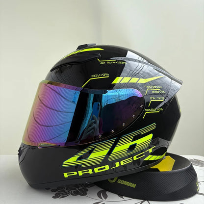 Full Face Motorcycle Helmet Men Women DOT Winter Safety Anti-Fog Waterproof Riding Motorbike Helmet Casco Motocross
