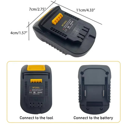 Power Tool Adapter DM18M MT20BSL Converter For Bosch For BlackDecker 18V Li-ion Battery for Makita/Milwaukee/Dewalt Tools