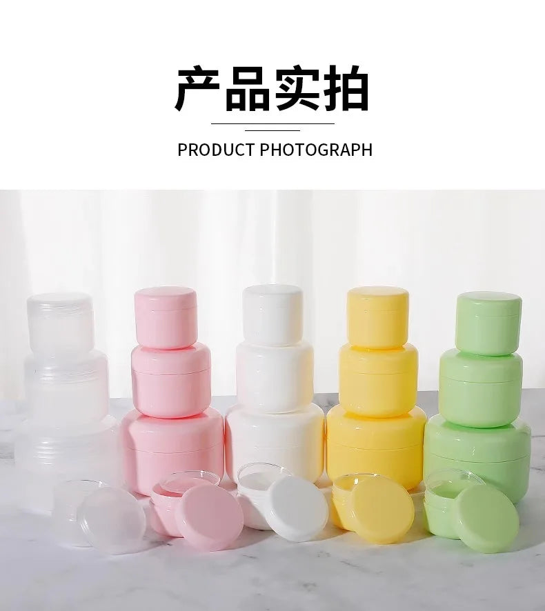 20/30/50/100g Multi-color Cream Bottle Cream Box Sample Bottle Lotion Cosmetic Container Refillable Bottles Empty Makeup Jar