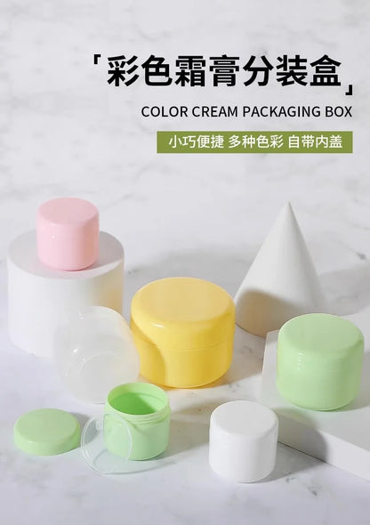 20/30/50/100g Multi-color Cream Bottle Cream Box Sample Bottle Lotion Cosmetic Container Refillable Bottles Empty Makeup Jar