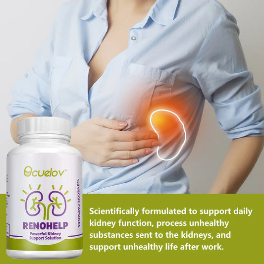 Natural Kidney Support Supplement - Supports Kidney Health and Cleanse Repairs Damage & Normal Function,120 Capsules