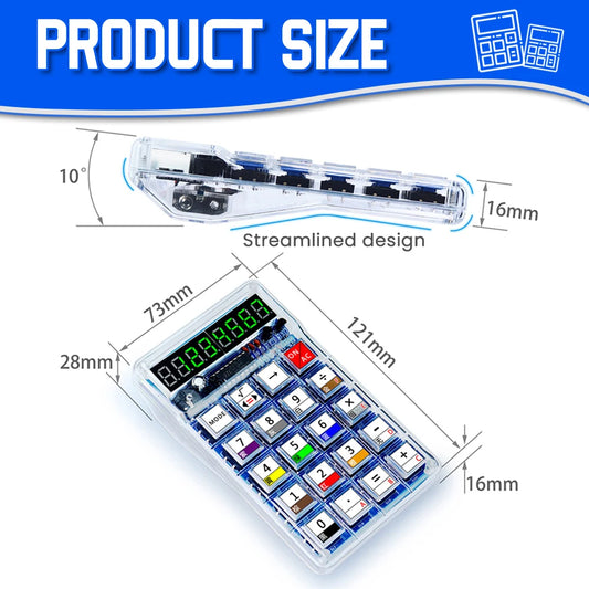 DIY Electronic Kit LED Digital Tube Calculators Color Ring Resistor Count 51 MCU Soldering Practice Electronics Projects Kit