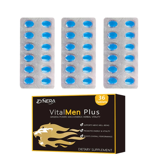 Blue Tablets  Shilajit Ashwagandha & Black Maca & Saw Palmetto Tablets Best Male Supplement